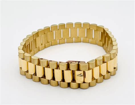 bracciale oro maglia rolex